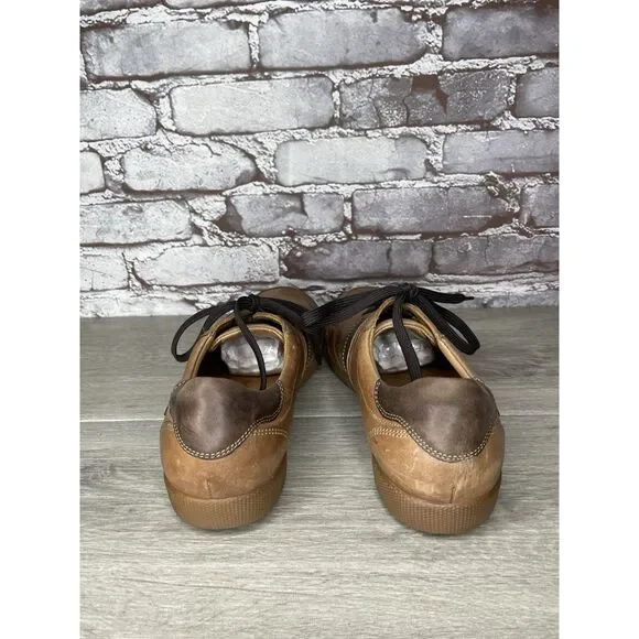 Mephisto Chestnut Brown Leather Steve Urban Sneaker Shoes  display picture 2